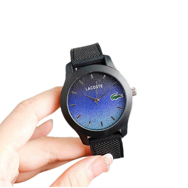 Personalized Gradient Watch Round Surface Sports Quartz Watch Offer Promotion Silicone Jelly Watch