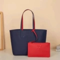 Blue with Bright Red