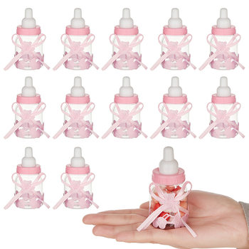 Western-Style Shower Gift Transparent Bottle Plastic Packaging Box Creative Wedding Candy Box European-Style Baby Full Moon Return Gift Candy Box