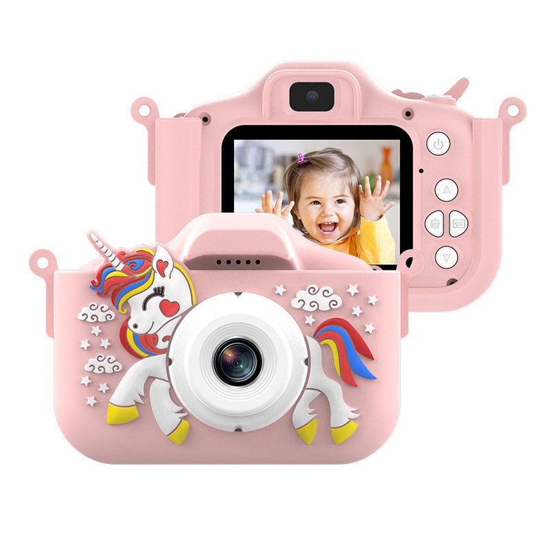 Cross-Border High-Definition Kidsren's Cartoon Digital Camera Front and Rear Dual Cameras Without Card Mini X5S Camera Kidsren's Gift Ccd