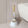 Toilet Squatting Bowl Cleaning Tool Set, Household Plastic Soft-Bristle Toilet Brush, No Dead Corners