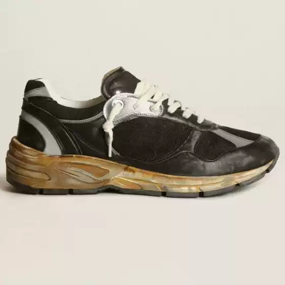 Korean Version 2024 New Genuine Leather Star Dirty Shoes for Women, Thick-Soled Lace-Up Retro Distressed Sneakers, Dad Dad Shoes