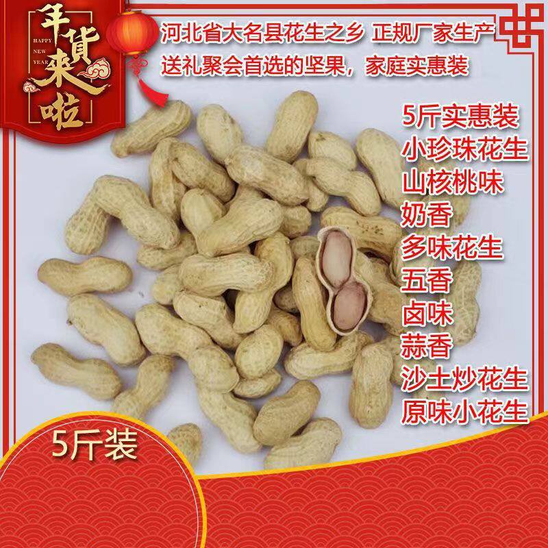 Small Pearl Peanuts 2.5kg Pack Spiced Milk Garlic Flavor Pecan Flavor Tangerine Peel Multi-Flavor Oven-Roasted Peanuts Wholesale
