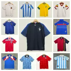 Classic Retro Collectible Jerseys, Same Style as Football Clubs, Exclusively for Cross-Border Wholesale, Starting from 1 Piece