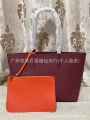 Burgundy with orange