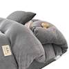 Thickened Milk Velvet Four-Piece Set, Winter Warm Flannel Fleece-Lined Double-Sided Three-Piece Bed Bed Sheets Quilt Cover, Maternal and Infant Grade