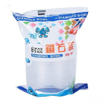 Rice Bowl Supermarket Colored Disposable Bowl Round Plastic Transparent Household Takeout Catering Salad Packaging Free Shipping