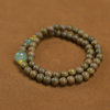Green sandalwood 8mm bracelet with jade niche original design explosions single circle bracelet wooden text play bracelet wholesale