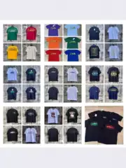 Cross-Border Trendy Brand Cortei Alcatraz High-Quality High-Street Printed Loose-Fitting Pure Cotton Unisex Short-Sleeve T-Shirt