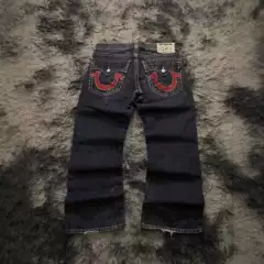 In-Stock Cross-Border American Retro Embroidered Jeans, Fashionable Versatile Personality Street Style Wide-Leg Straight Pants Trendy