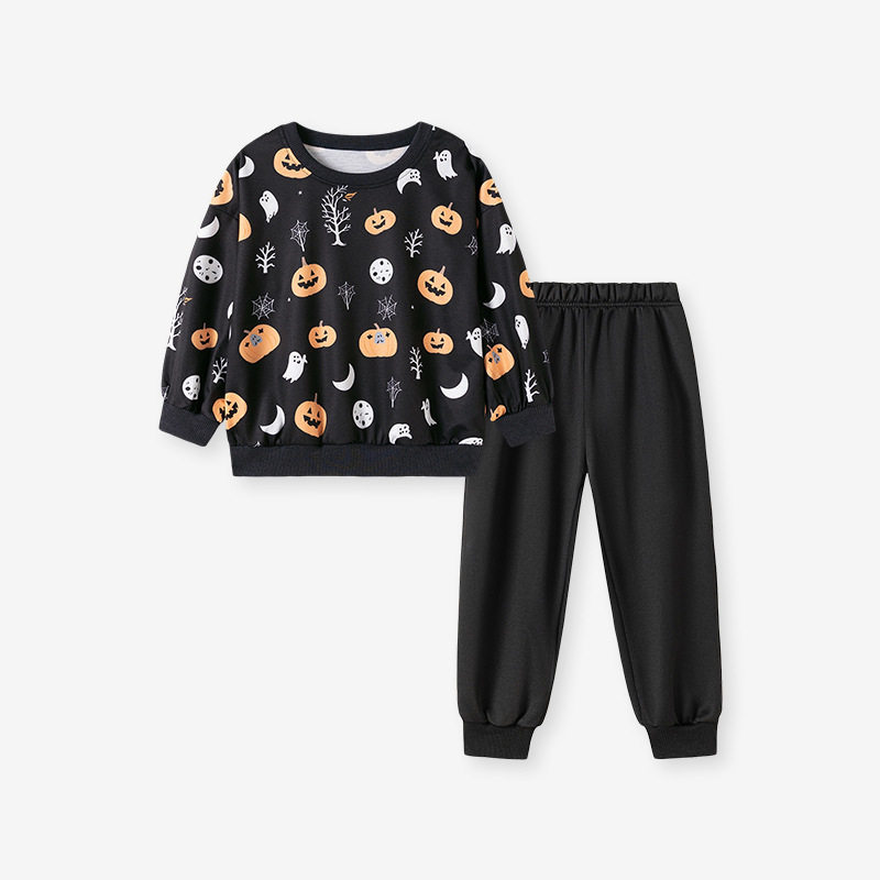 Boys' Autumn Set, Halloween Kids' Outfit, Stylish Baby Fall Wear