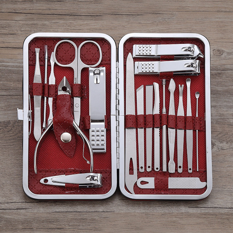 Nail Art 19-piece nail clippers set stainless steel nail clippers beauty tools combination nail clippers wholesale