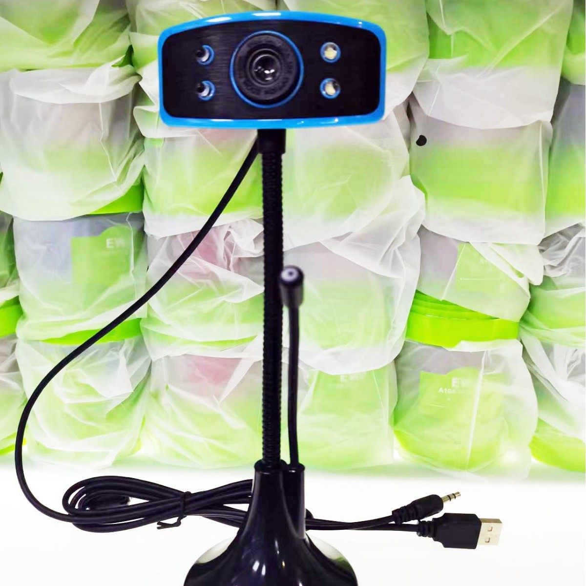 Smooth sailing high pole 720p digital camera drive-free 2K HD desktop laptop video with wheat