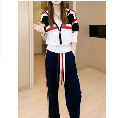 Shang Niche Suit Women's 2025 New Slim Fit Sports Sweatshirt Two-Piece Set Korean Style High-End