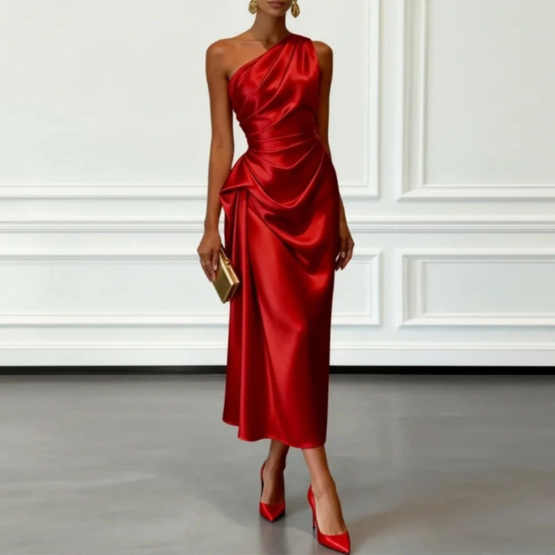 Elegant Off Shoulder Evening Dress Summer Collection Sexy Style Comfortable Fabric Perfect for Parties and Special