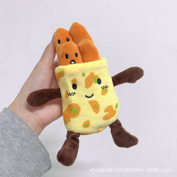Gourmet Pancake Stuffed Plush Artificial Pendant Roujiamo Doll Cute Doll Creative Decoration Souvenir Gift