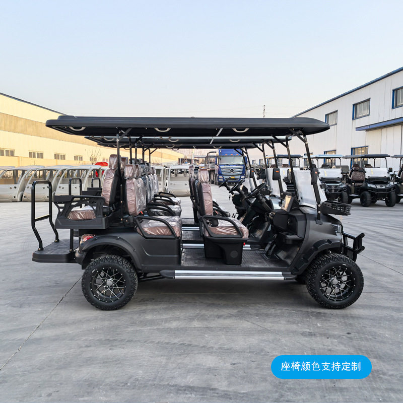 Foreign Trade Electric Golf Cart Tourist Attraction Park Electric Sightseeing Car 2 Seats 4 Seats 6 Seats Golf Cart