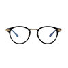 Taylor with retro fashion gradient two-color plain sheet glasses frame CUMULUS can be equipped with anti-blue light