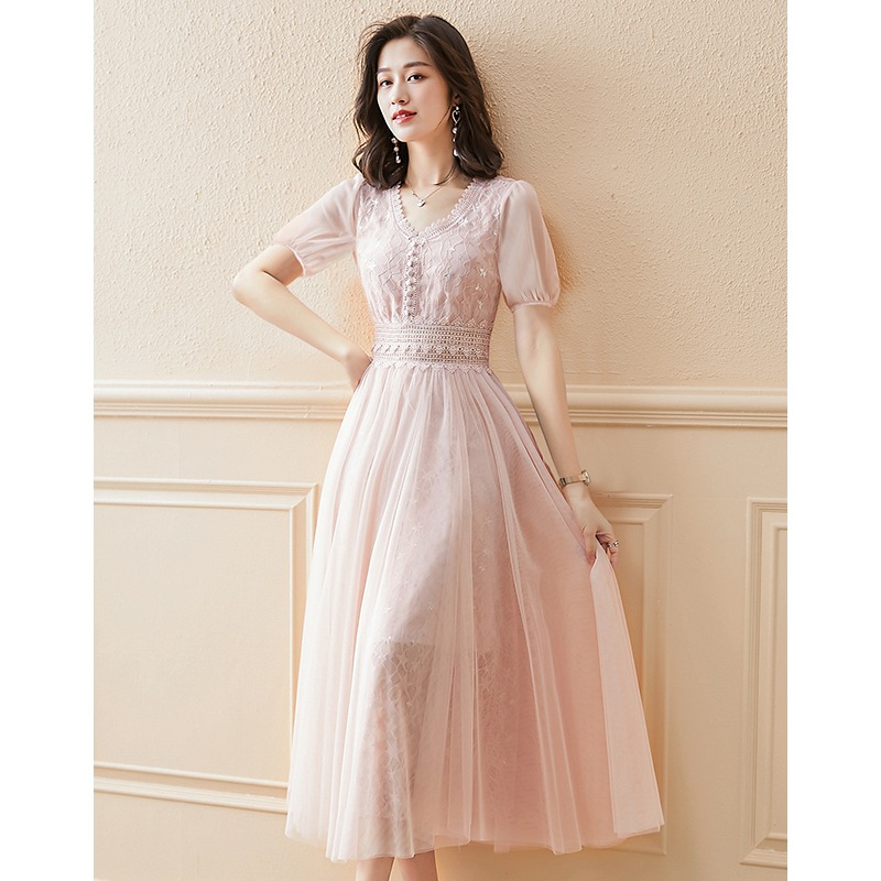(Mới) Mã K4882 Giá 1230K: Váy Đầm Liền Thân Dáng Dài Nữ Dotdhi Lưới Mỏng Hàng Mùa Hè Thời Trang Nữ Chất Liệu G04 Sản Phẩm Mới, (Miễn Phí Vận Chuyển Toàn Quốc).