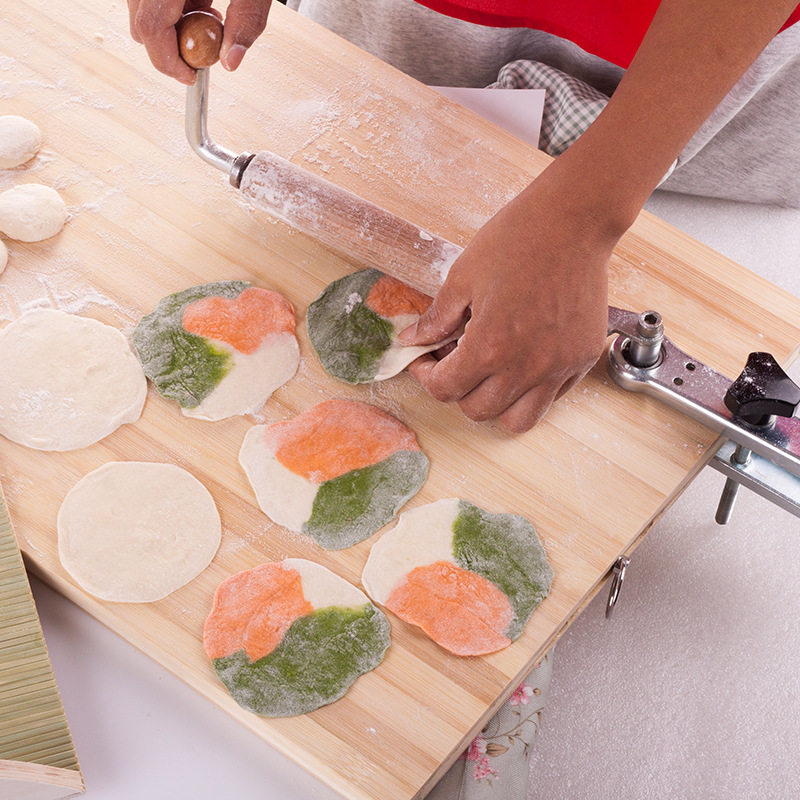 Solid Wood Handmade Dumpling Skin Rolling Pin Baking Tool Dough Roller Bun Skin Rolling Pin Shaft Skin Tool Commercial Use