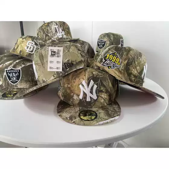 Cross-Border New Camouflage Baseball Cap Ny.La. Size Cap Hip-Hop Outdoor Fashion Sunshade Flat Brim Unisex