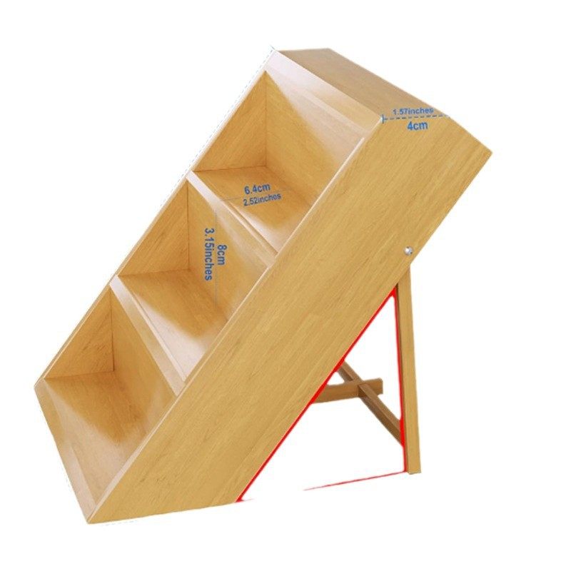 Cross-Border Kitchen Countertop Storage Rack Solid Wood Spice Rack Multi-Layer Storage Rack Three-Layer Seasoning Bottle Storage Rack Factory