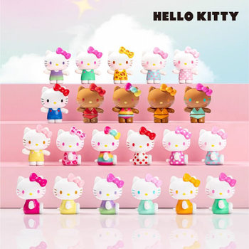Hello Kitty Summer Rainbow Candy Series Blind Bag Trendy Toy Figures Peripheral Cute Ornaments Wholesale Gifts