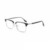 Enlarged and Widened 160 Oversized Frame Myopia Glasses for Boys with Big Faces, Oversized Square Flat Glasses, Plain Black Frame Glasses