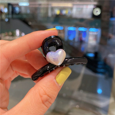 复古法式双面珍珠小抓夹高颜值公主头发卡小香风饰品刘海碎发发夹