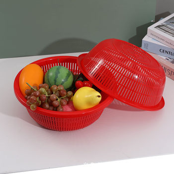 30cm multi-purpose washing basin draining sieve washing basin draining basket plastic kitchen washing fruit and vegetable washing basket wholesale