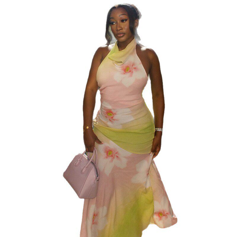 Elegant Womens Bodycon Dress Halter Neck Slim Fit Casual Style Perfect for Work and Social Events Wholesale