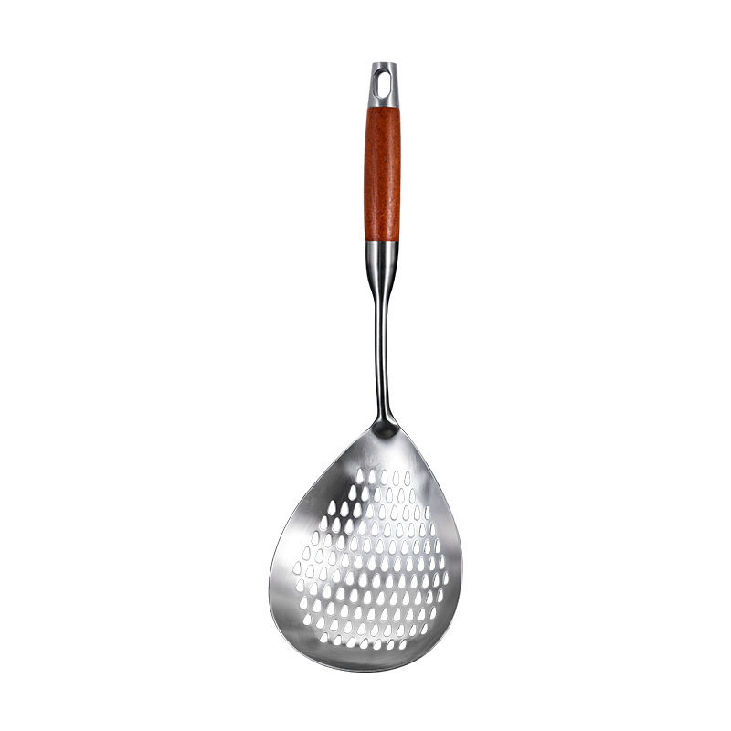 304 Stainless Steel Pepper Colander Household Kitchen Noodles Artifact Dumpling Noodles Spoon Drain Water Fried Net