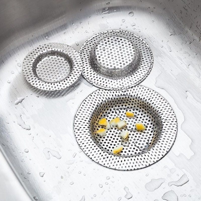 Fully Punched Kitchen Sink Filter, Vegetable Basin, Stainless Steel Sewer Garbage Filter, Hair Cage Lifter