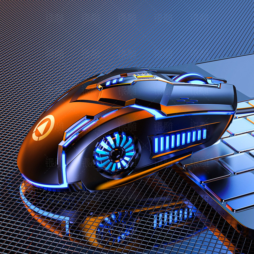 Серебряная резьба G5 проводная мышь светящаяся игра электронное соревнование механические бесшумный Компьютерные аксессуары трансграничное распространение оптом Amazon