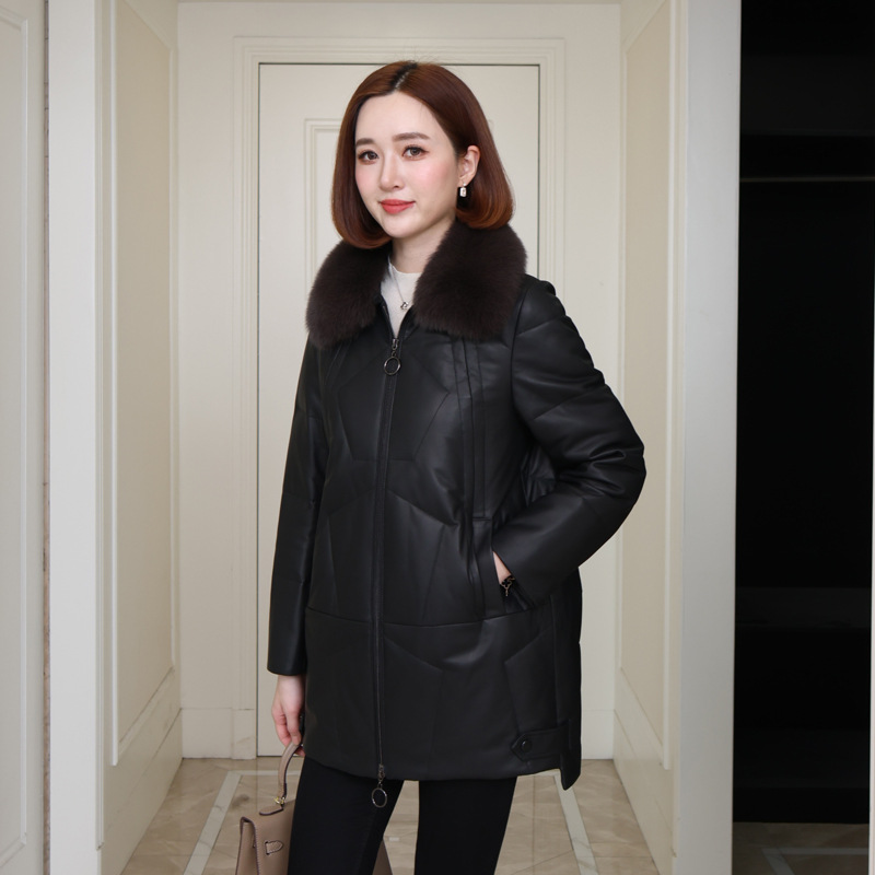 (Mới) Mã A5183 Giá 5180K: Áo Da Nữ Hatdbe Thời Trang Nữ Chất Liệu Da Bò G06 Sản Phẩm Mới, (Miễn Phí Vận Chuyển Toàn Quốc).