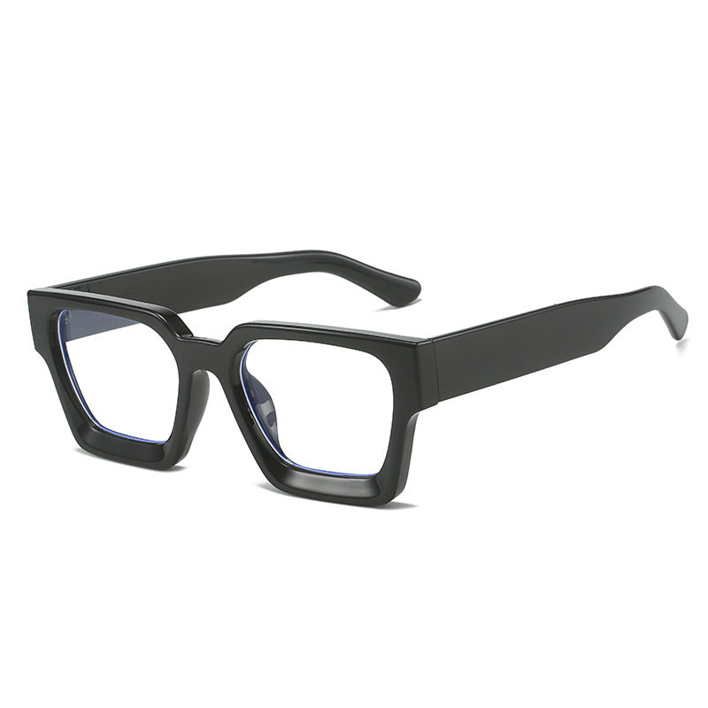 New Square Frame Glasses European and American Fashion Ins Glasses Cross-Border Versatile Simple Square Non-Prescription Glasses
