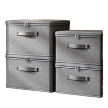 Household Fabric Clothes Storage Box Large Capacity Storage Box Clothes Quilt Storage Box Layered Organization Box Storage Basket