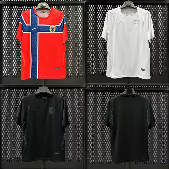 2627 Norway Wales Team Uniforms World Cup National Team Fan Version Home and Away Football Uniforms Cross-Border Custom Order