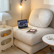 Nordic Potato Fabric Sofa Small Apartment Living Room Balcony Tatami Tofu Cream Wind Modular Combination Sofa