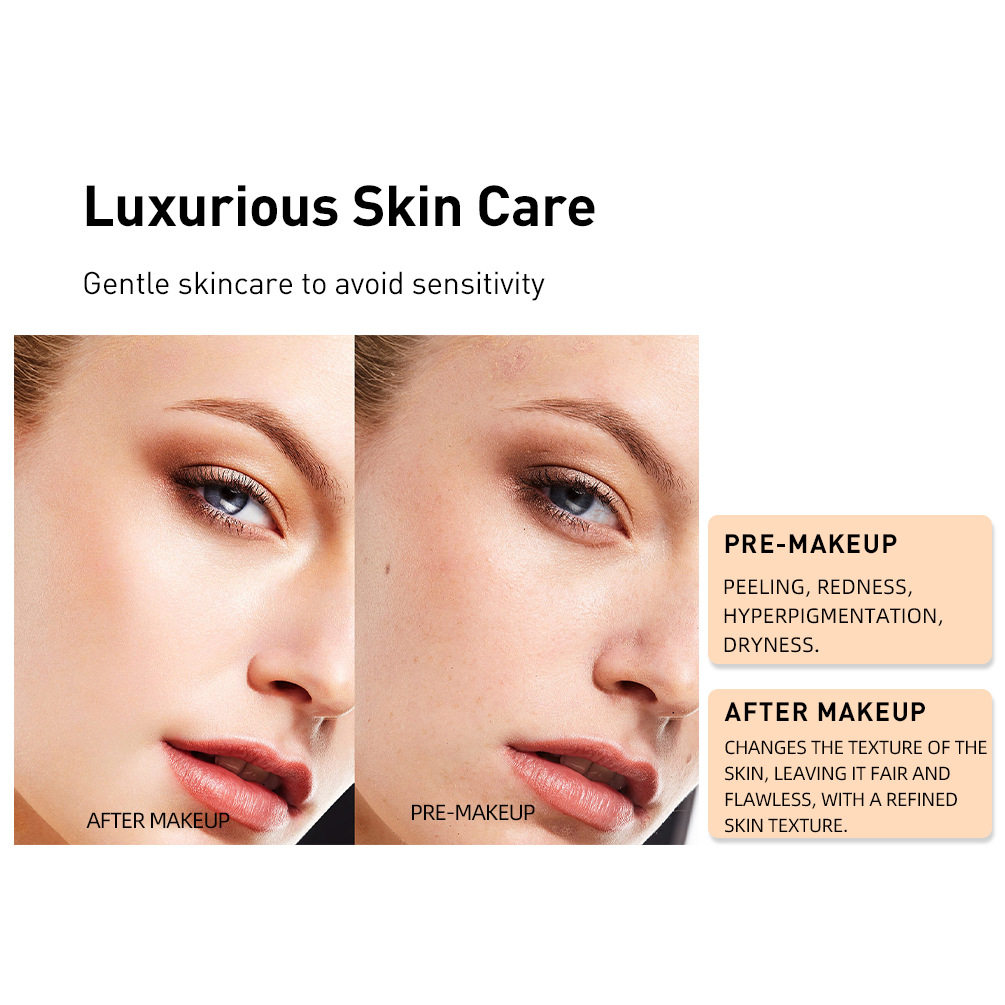 QIBESTCC Stick Foundation Liquid Hydrating Oil Control Concealer Durable No Makeup Removal Lightweight Skin-friendly Moisturizing BB Cream Foundation Liquid