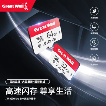 Suitable for Great Wall Memory Card Large Capacity High Speed 256g Mobile Phone Surveillance Camera 32Gtf Memory Card Recorder