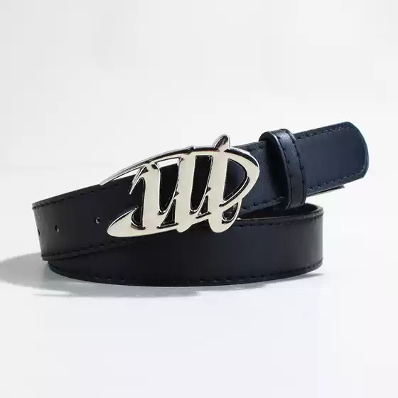 Jeans Belt Women's Decorative New All-match Casual Belt Women's Smooth Buckle Korean Style Simple Fashion Belt in stock