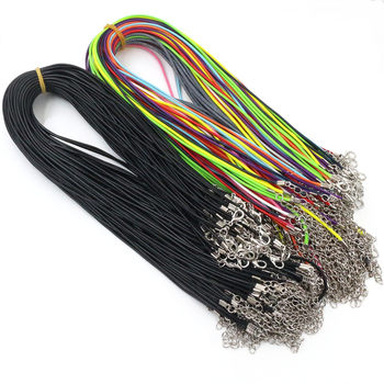 European and American DIY Jewelry Accessories Pendant Rope Necklace Rope 1.5mm Round Wax Thread Korean Wax Cord Wholesale 2g