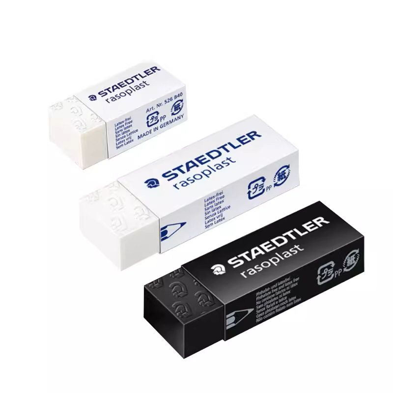 German Staedtler Eraser 526 B20 | 30 | 40 Black and White Student Eraser Painting Sketch Eraser Crumbs