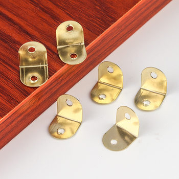 Photo frame hardware Hook Gold small semicircle corner frame inner and outer frame fixing piece metal hardware accessories angle code dark hanging