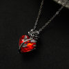 Cross-border new creative love rose flower fashion retro niche ladies clavicle chain pendant jewelry wholesale