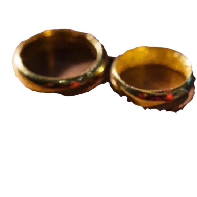 Creative Simple Rectangular Solid Wood Ring Storage Box Retro Black Walnut Ring Proposal Ring Box Jewelry Box