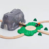Children's wooden train track scene building accessories cave tunnel compatible Thomas train 2-6 years old