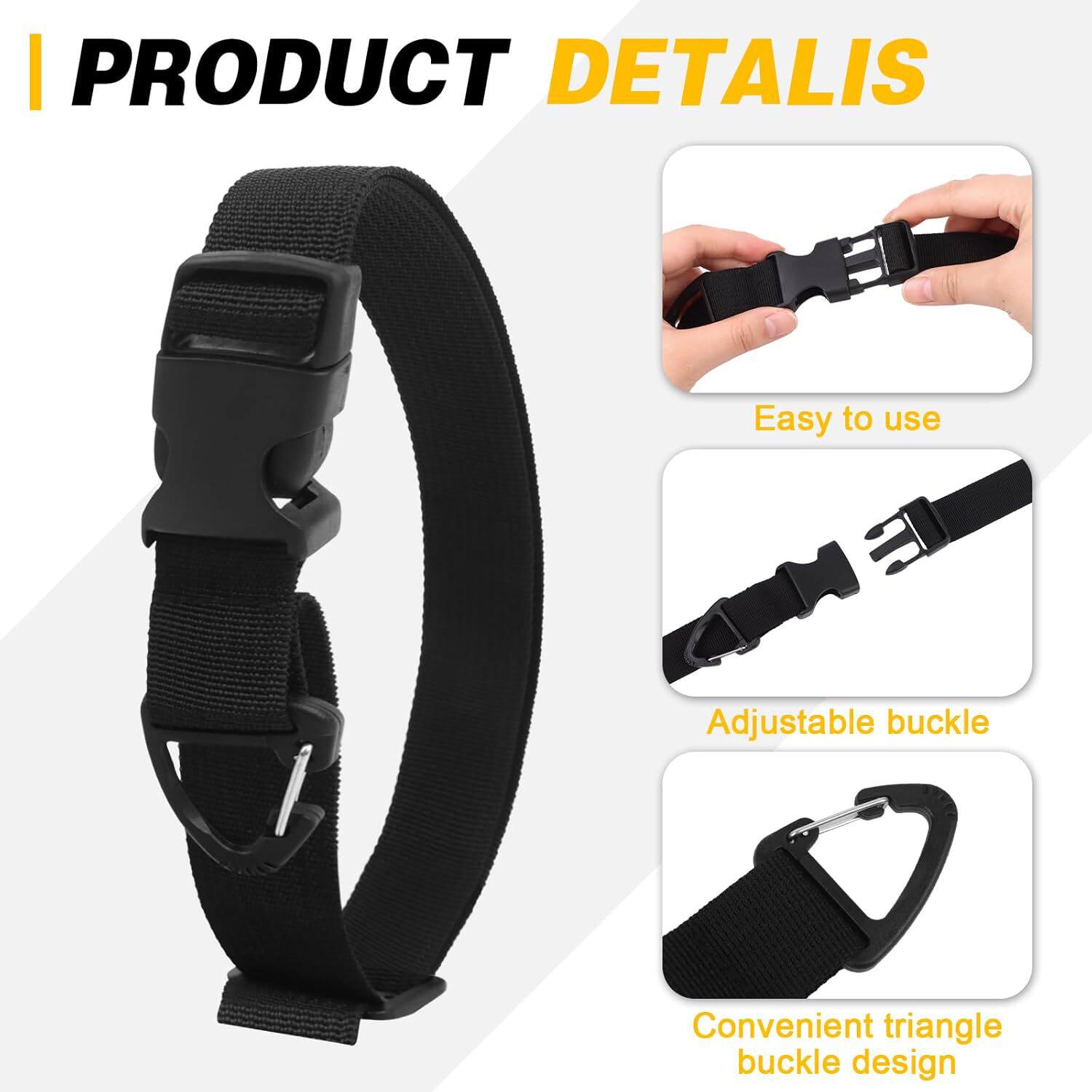 Cross-border Hot-selling Heavy-duty Storage Strap Adjustable Multifunctional Triangle Buckle Storage Strap Weight Fixing Strap