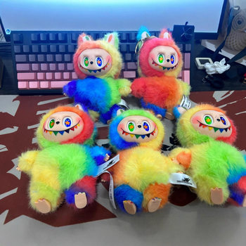 In-Stock Cross-Border Labubu 6.0 Labubu Sixth Generation Vinyl Face Pendant Heart-Warming Macaron Doll Blind Box Customizable Doll